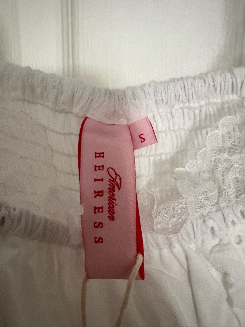American Heiress Antoinette Embroidered Cotton Midi Dress in White - Picture 6 of 8